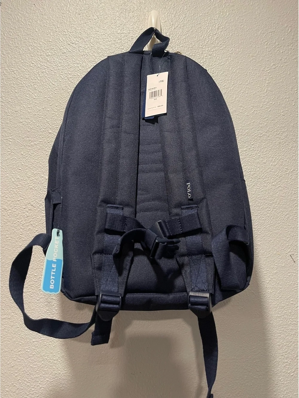 Ralph Lauren Newport Navy Backpack with Bear Embroidery